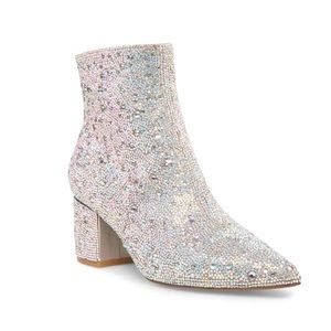 Betsy Johnson Rhinestone Booties